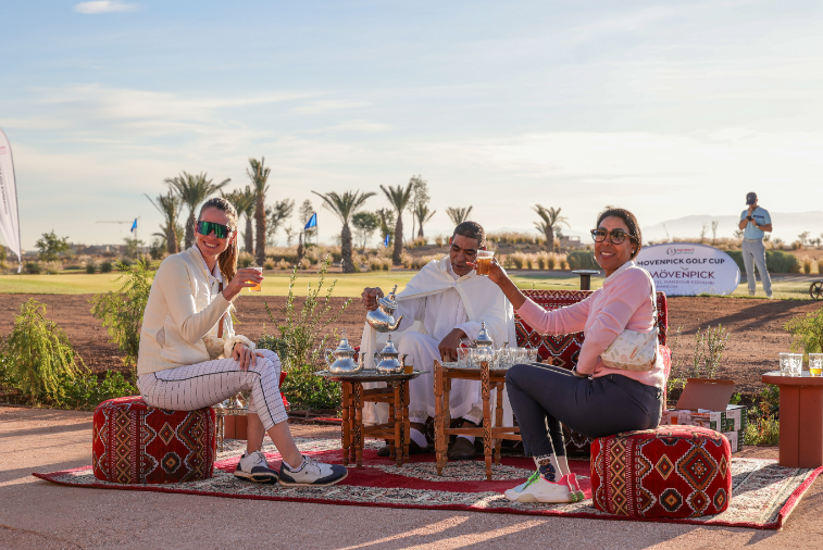 Relaxing on a terrace in Morocco