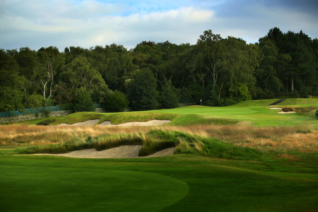 Bunkering on the 10th at Moortown, by Golden Age golf architect Alister MacKenzie